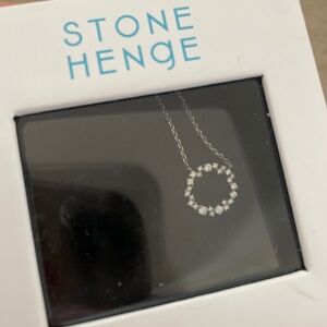 Stone Henge Silver Necklace